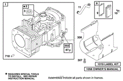 ENGINE BRIGGS &amp; STRATTON MODEL 312777-0128-E1(5)