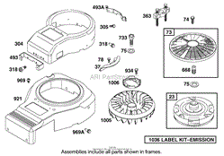 ENGINE BRIGGS &amp; STRATTON MODEL 312777-0128-E1(9)