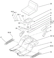 REAR BODY AND SEAT ASSEMBLY