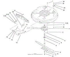 32&quot; DECK COMPONENTS ASSEMBLY