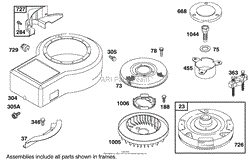 ENGINE BRIGGS &amp; STRATTON MODEL 284707-1148-E1(9)