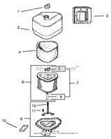 AIR INTAKE / FILTRATION ASSEMBLY KOHLER MODELS CV460S-26505 AND CV460S-26506