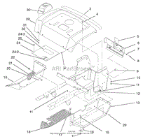 FENDER AND FOOTRESTS ASSEMBLY