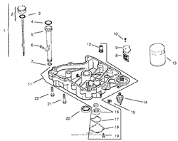 OIL PAN / LUBRICATION ASSEMBLY KOHLER MODELS CV460S-26505 AND CV460S-26506