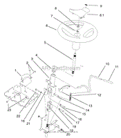 STEERING WHEEL AND TILT ASSEMBLY