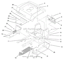 FENDER &amp; FOOTRESTS ASSEMBLY