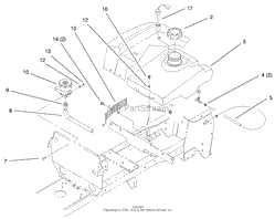 FUEL TANK &amp; HYDRO RESERVOIR ASSEMBLY