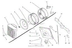 GROUP 10-AIR INTAKE / FILTRATION ASSEMBLY KOHLER MODEL NO. CV18S-61529