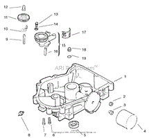 GROUP 3-OIL PAN / LUBRICATION ASSEMBLY KOHLER MODEL NO. CV18S-61529