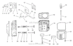 GROUP 4-HEAD / VALVE / BREATHER ASSEMBLY KOHLER MODEL NO. CV18S-61529