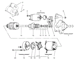 GROUP 7-STARTER ASSEMBLY KOHLER MODEL NO. CV18S-61529