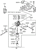 CARBURETOR ASSEMBLY KAWASAKI FH580V-DS06