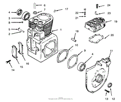 CRANKCASE AND CYLINDER HEAD