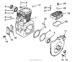 CRANKCASE AND CYLINDER HEAD