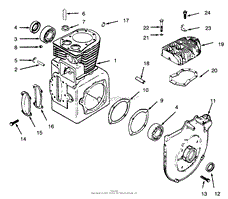 CRANKCASE AND CYLINDER HEAD