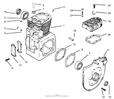 CRANKCASE AND CYLINDER HEAD