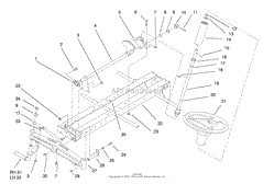 FRAME AXLE AND STEERING SYSTEM