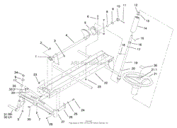 FRAME AXLE AND STEERING SYSTEM