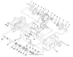 TRANSMISSION 8-SPEED 4 PINION