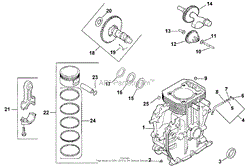 CRANKCASE (MODEL 73429 ONLY)