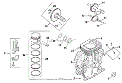 CRANKCASE (MODEL 73449 ONLY)