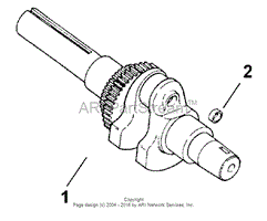 CRANKSHAFT (MODEL 73429 ONLY)