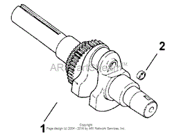 CRANKSHAFT (MODEL 73449 ONLY)