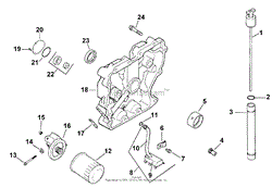 OIL PAN/LUBRICATION (MODEL 73429 ONLY)