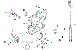 OIL PAN/LUBRICATION (MODEL 73449 ONLY)