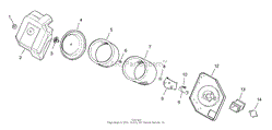 AIR INTAKE / FILTRATION ASSEMBLY KOHLER CH15S-44533