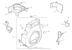 BLOWER HOUSING ASSEMBLY KOHLER CH15S-44533