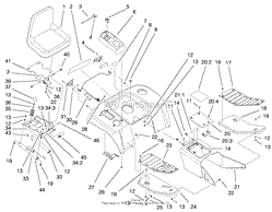 FENDER, FOOTREST, &amp; SEAT ASSEMBLY