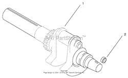 GROUP 1-CRANKSHAFT (MODEL 73542 &amp; 73570)