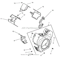 GROUP 6-BLOWER HOUSING &amp; BAFFLES (MODEL 73471 ONLY)