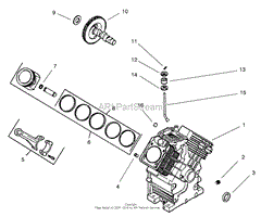 GROUP 2-CRANKCASE (MODEL 73471 ONLY)