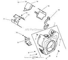 GROUP 6-BLOWER HOUSING &amp; BAFFLES (MODEL 73471 ONLY)