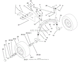 TIE RODS, SPINDLE &amp; FRONT AXLE ASSEMBLY