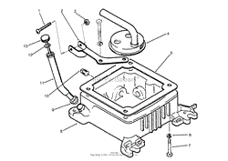 OIL FILL TUBE, BRACKET &amp; BASE