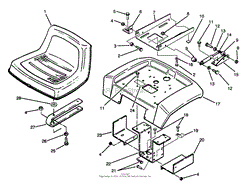 FENDER AND SEAT ASSEMBLY