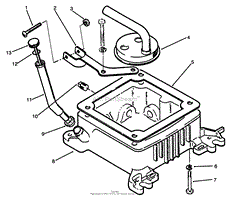 OIL FILL TUBE, BRACKET &amp; BASE