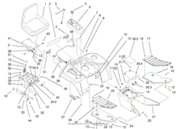 FENDER, FOOTREST, &amp; SEAT ASSEMBLY