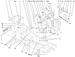 STEERING TOWER &amp; FUEL TANK SUPPORT ASSEMBLY