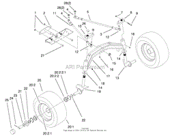 TIE RODS, SPINDLE, &amp; FRONT AXLE ASSEMBLY