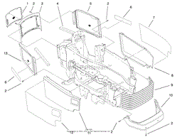 GRILL &amp; SIDE PANELS ASSEMBLY