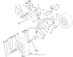 TIE RODS, SPINDLE, &amp; FRONT AXLE ASSEMBLY