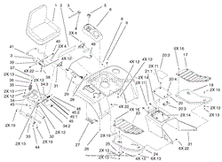 FENDER, FOOTREST, &amp; SEAT ASSEMBLY