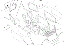 GRILL &amp; SIDE PANELS ASSEMBLY