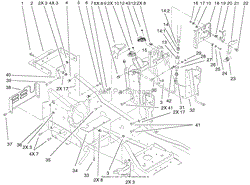 STEERING TOWER &amp; FUEL TANK SUPPORTS ASSEMBLY