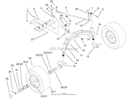 TIE RODS, SPINDLE &amp; FRONT AXLE ASSEMBLY