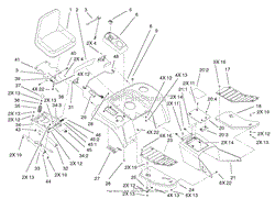 FENDER, FOOTREST, &amp; SEAT ASSEMBLY